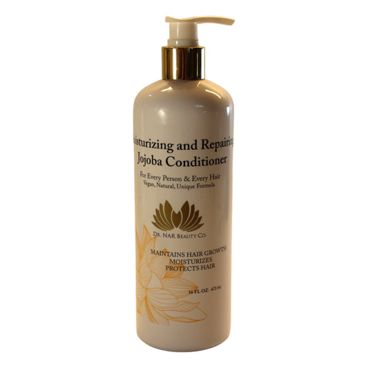 Dr. NAR Beauty Co. Jojoba Conditioner – Moisturizing, Repairing & Nourishing Formula for Restorative Hair Hydration, Softness, Shine & Smoothness – Natural, Vegan, Cruelty-Free, Plant-Based – 16 oz