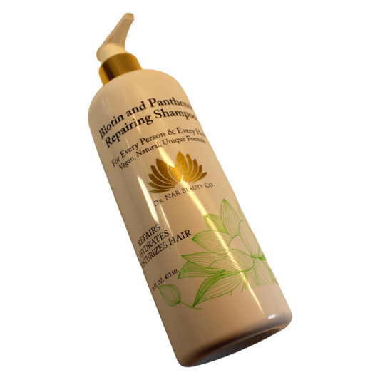 Dr. NAR Beauty Co. Biotin & Panthenol Moisturizing Shampoo – Hydrating, Nourishing Hair Growth & Anti-Dandruff Formula for Men & Women, Vegan, Sulfate-Free, Cruelty-Free, 16 oz.