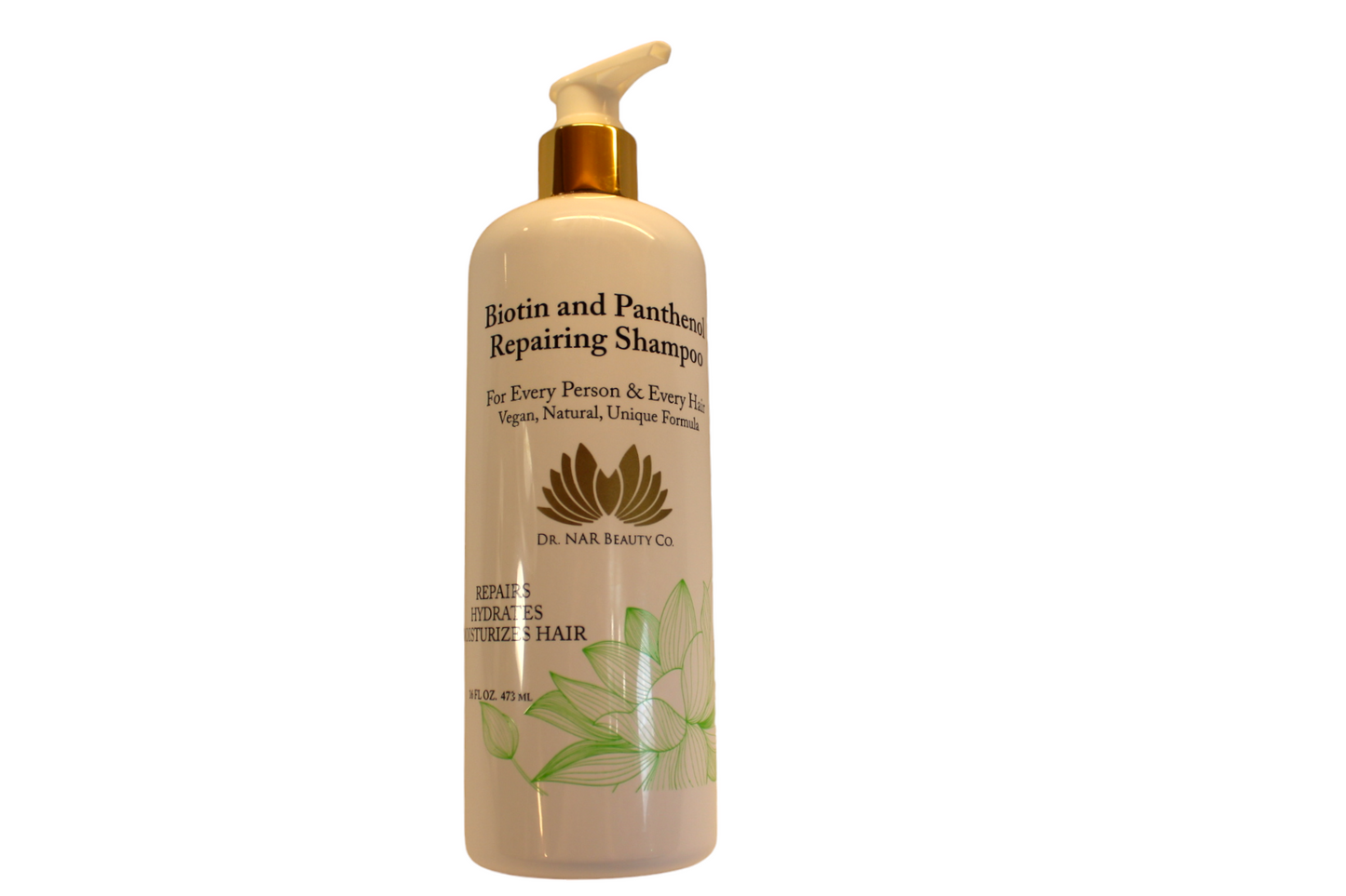 Dr. NAR Beauty Co. Biotin & Panthenol Moisturizing Shampoo – Hydrating, Nourishing Hair Growth & Anti-Dandruff Formula for Men & Women, Vegan, Sulfate-Free, Cruelty-Free, 16 oz.